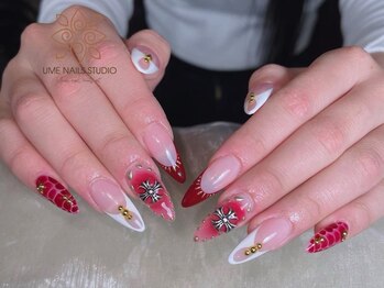 ウメネイルスタジオ(UME NAIL STUDIO)/* 長 さだしやり放題×つけ放題