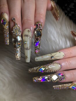 クロスネイル 渋谷店(CROSS nail)/ゴールドギャルネイル