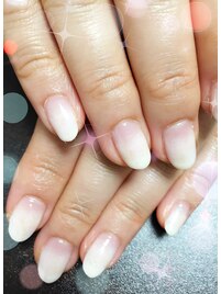 爽やかグラデーションネイル