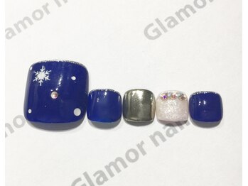 グラマーネイル(Glamor nail)/☆冬こそフットネイル☆¥7500