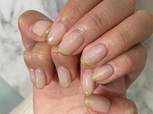 ミエルネイル 天神大名(miel nail)/お客様デザイン：細フレンチ