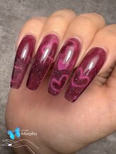 モルフォ 千駄ヶ谷(Morpho)/ハートマグネットネイル