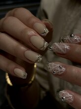 カサネネイルルーム(CASANE nail room)/クリアフレンチ＋design