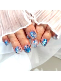 スカルプ＋フォイルアート