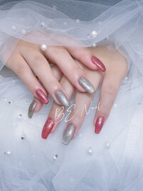 キラキラマグネットネイル