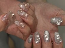 ジェミーネイル シンジュク(Jemiy nail shinjuku)/【Saki】キラキラぷくぷく¥9500