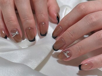 ソニョネイル 高槻市店(Sonyo)の写真/シンプル・ショートネイル・オフィス向けデザインも細部までこだわり、繊細でうる艶可愛いネイルに＊