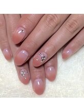 ビアンカ(Bianca)/ベージュ×ストーンネイル