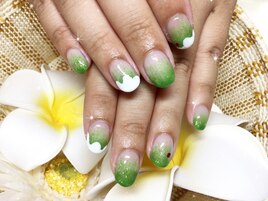 クリームソーダネイル
