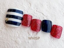 ウィスプ(WHISP)/カラフルマリンボーダー/フット