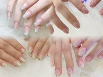 リベレ(LIBELLE)の写真/パラジェル・フィルインで長くネイルを楽しむ♪シンプル可愛いデザインが人気◎短時間で可愛いお手元に☆