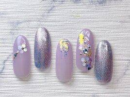 紫陽花ネイル