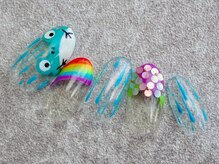 カトルナフ(quatre fois neuf)/ぴょこぴょこカエルの梅雨ネイル