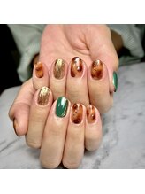 モアブルー(more blue)/べっ甲ネイル