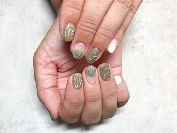 プルメリア(Plumeria)/【ハンド】ニュアンスペイント