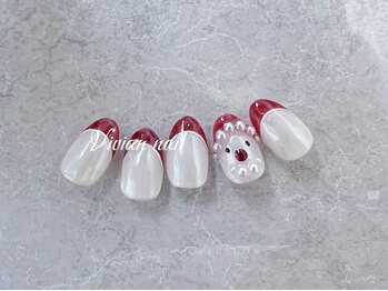 サンタさんネイル¥8000