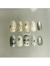 ソーネイル(Soo.nail)/2月定額ネイルシンプルデザイン