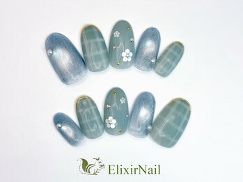 エリクサーネイル 新橋(Elixir Nail)/定額a シンプル/クーポン使用