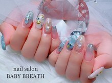 ベイビーブレス(BABY BREATH)/持ち込み☆海ネイル