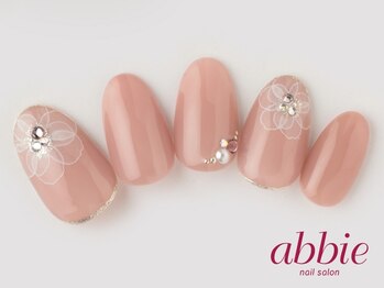 ネイルサロン アビー グランデュオ蒲田店(abbie)/シフォンフラワー ￥11209
