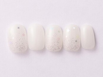 ホワイトシンプルラメ7890yen