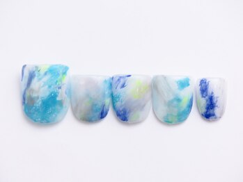 ネイリックス 栄ガスビル(NAILX)/爽やかブルーネイル