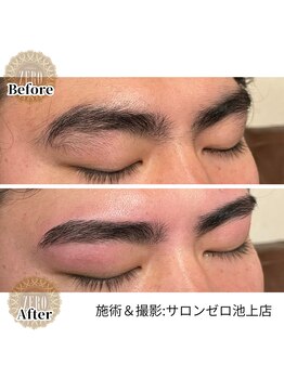 サロンゼロ 池上店(Salon ZERO)/濃く、渦巻く眉毛にも！