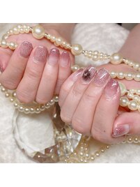 カラーグラデフラッシュネイル