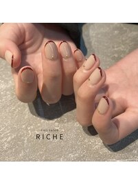 ボルドー細フレンチ