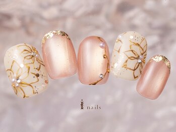 アイネイルズ 町田店(I nails)/和柄お花ネイル10480円