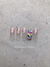 サロンストロベリームーン(Salon Strawberry Moon)/定額ビジューネイル☆￥8980