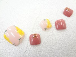 ワンカラー×フラワーアート