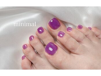 ミニマル(minimal)/フットネイルのワンカラー