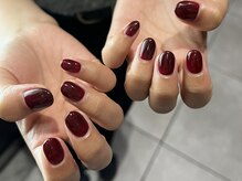 サクノネイル(SAKUNONAIL)/ボルドーワンカラー