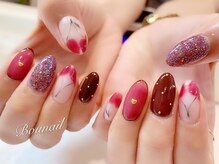 ボネール(nail ＆ eyelash Bounail)/手描　フルーツ 果物 さくらんぼ