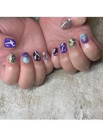 個性海外ネイル