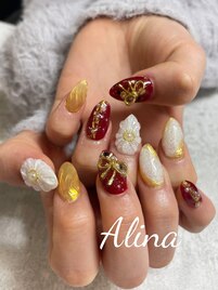 成人式/和風卒業式ネイル