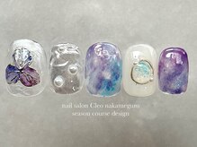 クレオ 中目黒店(Cleo)/【梅雨色フラワーネイル】