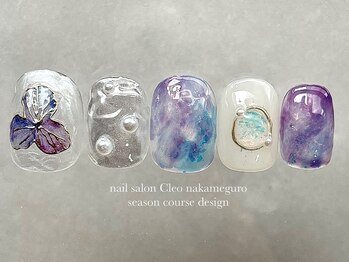 クレオ 中目黒店(Cleo)/【梅雨色フラワーネイル】
