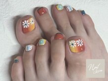 ネイルセッション(nail session)/レトロフラワーデザイン
