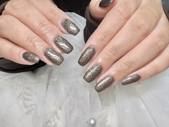 〈ラメワンカラー〉