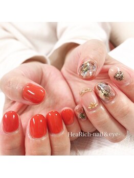 ハーリッチ ネイルアンドアイ(HeaRich)/アート4本コース+アート追加