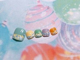 7月　定額フットネイルアート