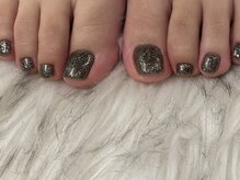 ラクエ(Laque)/ブラック フラッシュラメ フット