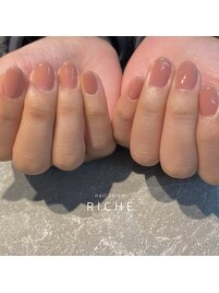 うるちゅる血色感ピンクネイル