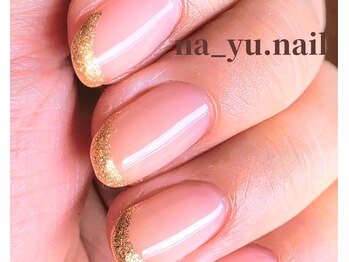 ナユネイル(na_yu.nail)/【ベーシック】フレンチ 1/1