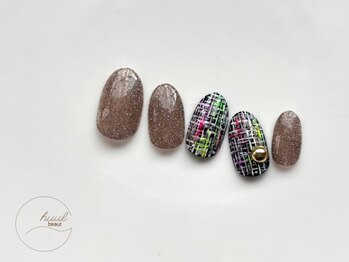 ツイードネイル/パラジェル