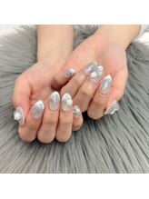 ポミーネイル 池袋店(pomynail)/シルバーチークネイル