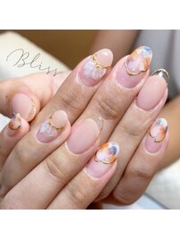 クリアフレンチ ベージュネイル