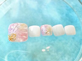 キラキラ夏フット